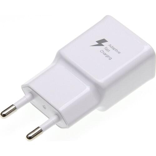 120pcs really Fast Charger adapter For Samsung S6 S7 s8 Note4 5 A8 9 Adaptive Quick Charge 2.0 EU Plug 9V 1.67A 5V 2A white 1:1