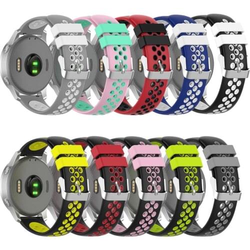 18mm Watch strap band For Garmin Vivoactive 4S silicoe Wristband 22mm For Garmin Vivoactive 4 / for Galaxy Watch 46mm / gear s3