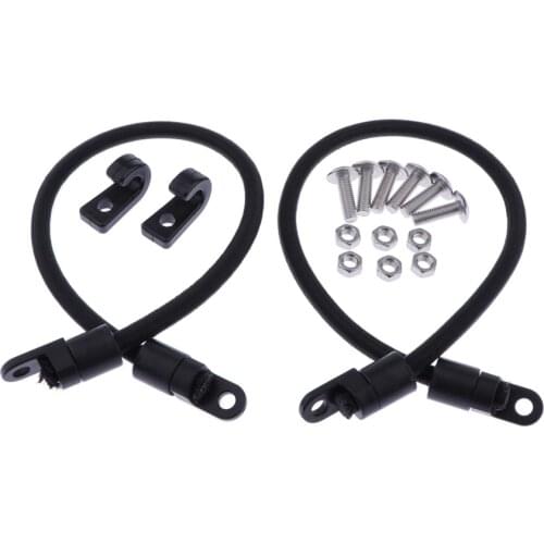 2pcs Kayak Bungee Cord Paddle Holder with J Hook Mount Screws Nuts Accessory