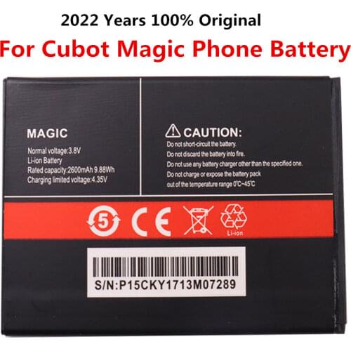 100% New Original 2600mAh For Cubot magic Battery for Cubot magic High Quality Replacement Large Capacity mobile phone Battery