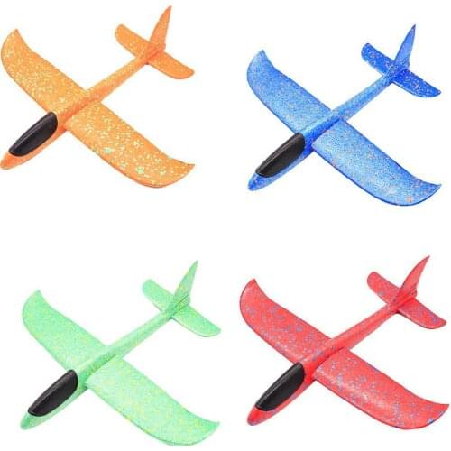 38cm Outdoor Hand Throw Aircraft Airplane Launch Glider Plane Model Kids Toy