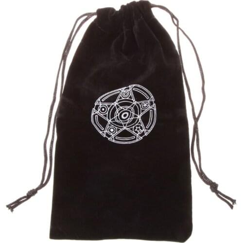 Velvet Pentagram Tarot Card Storage Bag Toy Jewelry Home Mini Drawstring Package H4GF