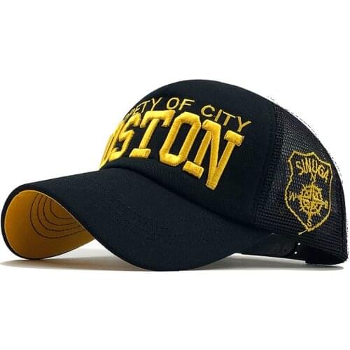 3D Embroidery Cotton Letter Mens Mesh Baseball Cap Womens Summer fishing Cap Gorra Hombre Snapback Caps Bone Dad Hat 56-60CM