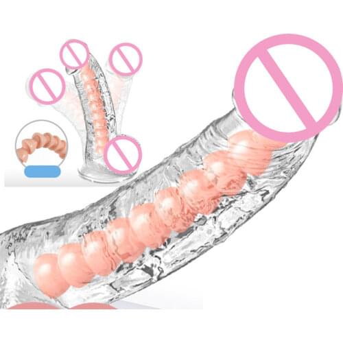 Jelly Big Soft Dildo Realistic Suction Cup Penis Lesbian Strapon Huge Silicone Dildos Sex For Women Sex Toys Female Masturbator