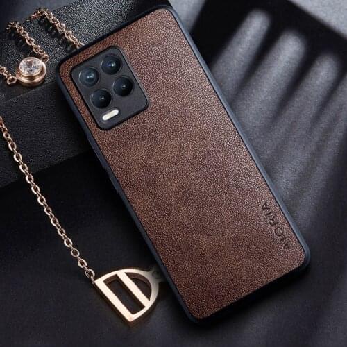 Case for Oppo Realme 8 Pro coque Retro business PU leather Skin covers for Realme 8 case funda capa
