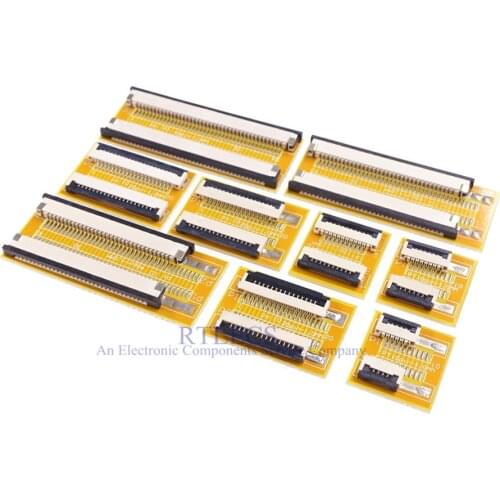 10 pcs Flexible Flat Cable FFC FPC Extension Board 1.0 mm Pitch 4 5 6 7 8 9 10 11 12 13 14 15 16 20 24 30 32 34 40 Pin PCB