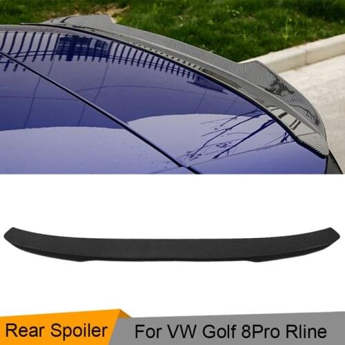 Glossy Black Car Rear Roof Spoiler Boot Lip Wing for Volkswagen VW MK8 Golf 8 Pro Rline 2021 Car Roof Spoiler ABS Carbon Look
