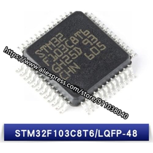 Imported quality assurance STM32F103C8T6 LQFP48 64K flash memory chip stm32f103c8t6 lqfp48