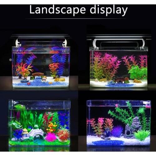 Fish Tank Simulation Water Plants Aquarium Landscaping Fake Flowers Foreground Plants Ecorations for Aquarium