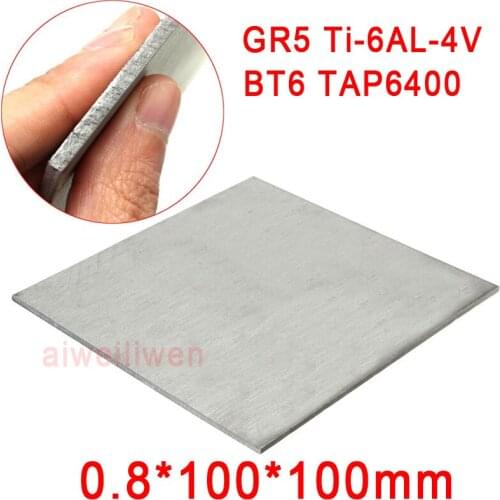 0.8mm thickness Grade 5 gr5 titanium Ti-6AL-4V plate titanium alloy sheet BT6 TAP6400 Special for ultrasonic medical treatment