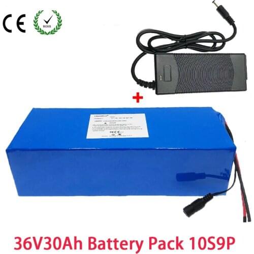 36V30Ah Lithium Battery 10S 9P 18650 Group With 25A BMS For Electric Bicycles/Motorcycles With Motors Less Than 1000W