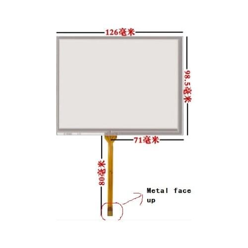 New 126*99 5.6 inch touch screen for AT056TN04 V.6 TM056KDH01 TM056KDH02 AT056TN53 free shipping