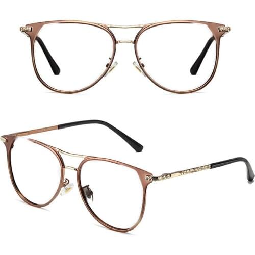 Double Bridge Round Spring Hinge Brown Reading Glasses +0.75 +1 +1.25 +1.5 +1.75 +2 +2.25 +2.5 +2.75 +3 +3.25 +3.5 +3.75 +4 To+6