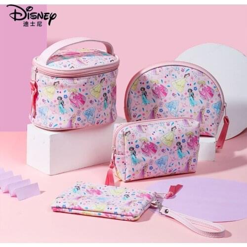 Genuine Disney Princess Bag Mummy Wash Storage Bag Mom Coin Purse Wash Bags Christmas Gift Disney Wallet Fashion Cute Suits
