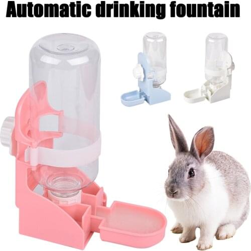 500ML Pet Parrots Birds Drinker Pigeon Rabbit Drinking Bowl Water Feeder Cat Dog Cage Hanging Water Dispenser Device for Pet