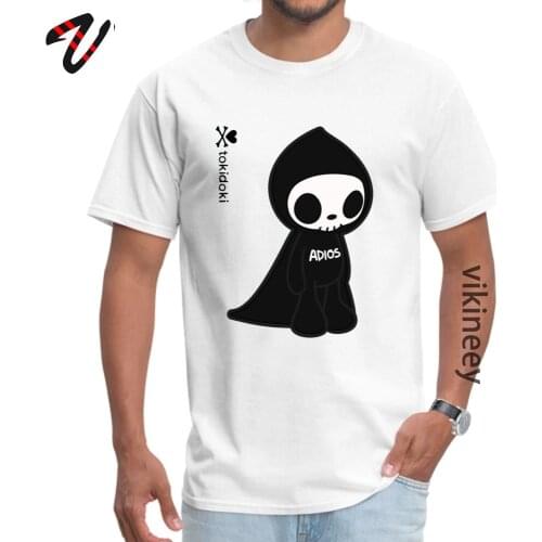 Leisure ADIOS TOKIDOKI Design Kiss Japan Summer Autumn Tees Funny Round Collar Pure Cotton Tops Tees Men T Shirts