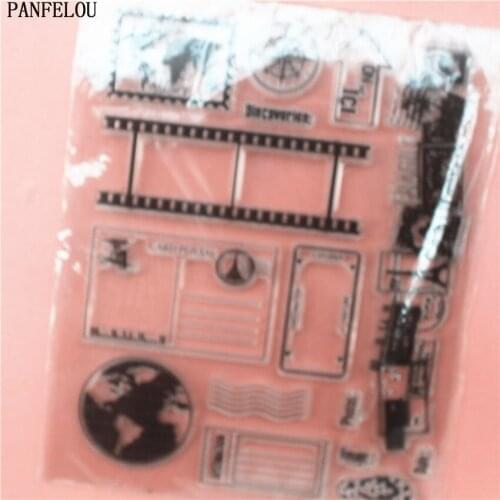 PANFELOU The tracks Transparent Clear Silicone Stamp/Seal DIY scrapbooking/photo album Decorative clear stamp sheets