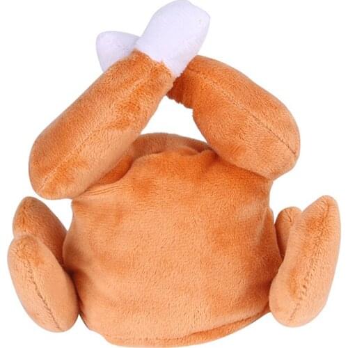 Pet Hat Pet Dog Cat Chicken Leg Cap Pet Puppy Kitten Novelty Decorating Pet Adjustable Plush Hat JA55