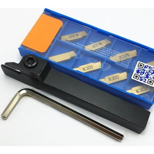10PCS grooving tool MGMN150 NC3020, MGMN150 PC9030, MGMN150 NC3030 carbide inserts MGEHR1212-1.5 CNC machine tool holder