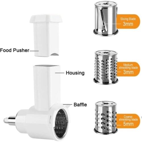 X7AB Household High Quality Food Grinder Attachment Slicer Compatible for Kitchen Aid Stand Mixer Vegetable Grinder Kitchen