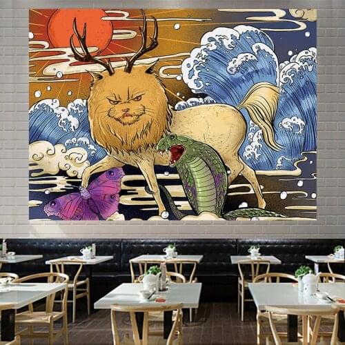 Japan Tapestry Wall Hanging Bedroom Background Wall Decoration Wall Tapestry Fabric