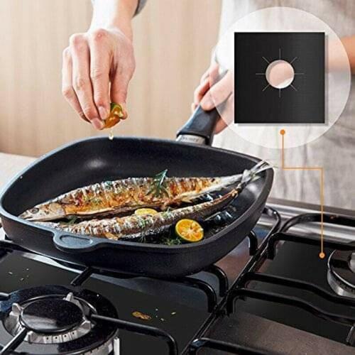 Reusable Protector Gas Range Liner Non Stick Gas Hob Stove Top Cooker Cover UK