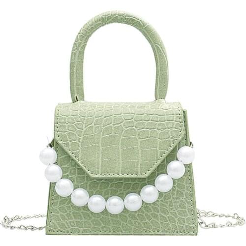 NEW FASHION Women Pearl Tote Shoulder Bags Classic Texture Creative Design Chic Stone Pattern PU Fashion Small Messenger Pouch