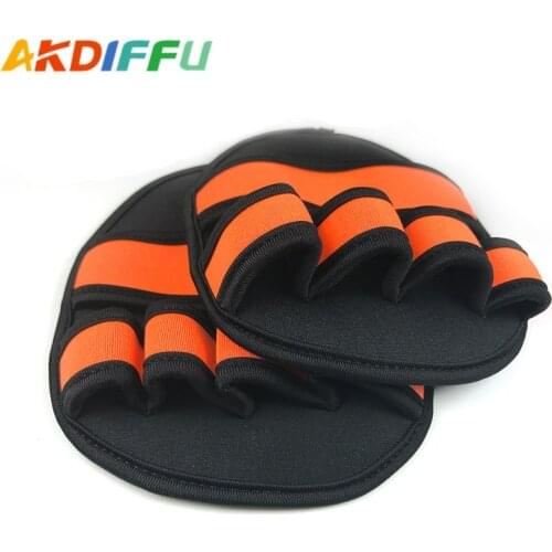 1 pair Training Glove Fitness Grips Gloves Anti Slip Lightweight Weight Lifting Palm Grip Pads Workout Gym Gloves