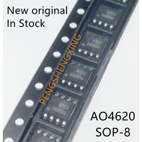 10PCS/LOT AO4620 SOP8 30V 5.3A New original spot hot sale