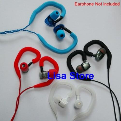 100pcs Eco-friendly Removable Soft Silicone Sports Earhook Wire / Cable Hanger Compatible with most ear headphones