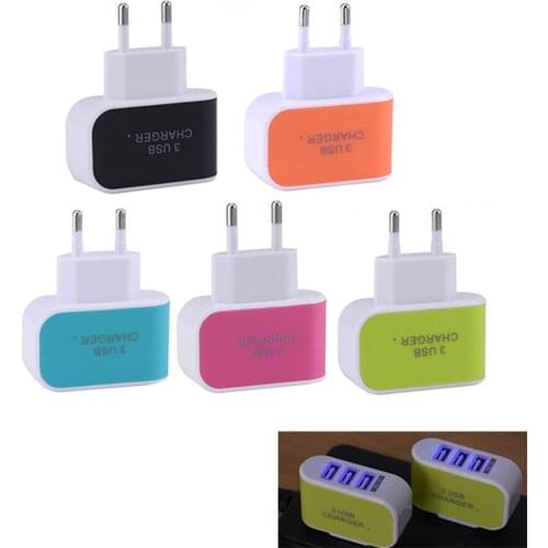 3 USD Jack Charger for Smart Phone Tablet Pad Mp3 Charging Adapter