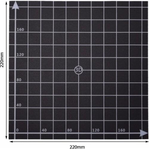 300x300mm/220x220mm Heat Hot Bed Sticker With 1:1 Coordinate 3D Printer Parts Hot Bed Durable Surface Sheet Platform Sticker