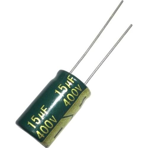 400V15uf Volume 10x16mm Aluminum electrolytic capacitor 400V15uf Volume 10x17mm High frequency and low resistance