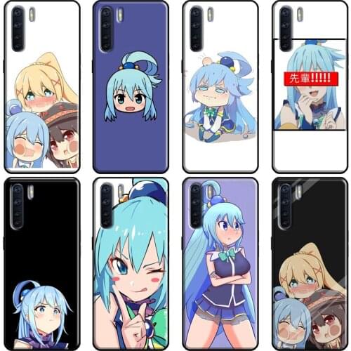 Anime Konosuba Aqua Soft For OPPO A53 A31 A5 A9 2020 A1K A3S A5S A15 A52 A72 A91 F5 F7 Reno 4 Pro 2Z Case