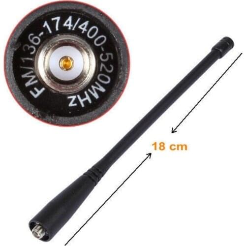 BAOFENG 2pcs 18cm 2M/70CM UHF/VHF SMA-F Antenne Antenna UV B5 B6 82L 5R 5R PLUS GT-3