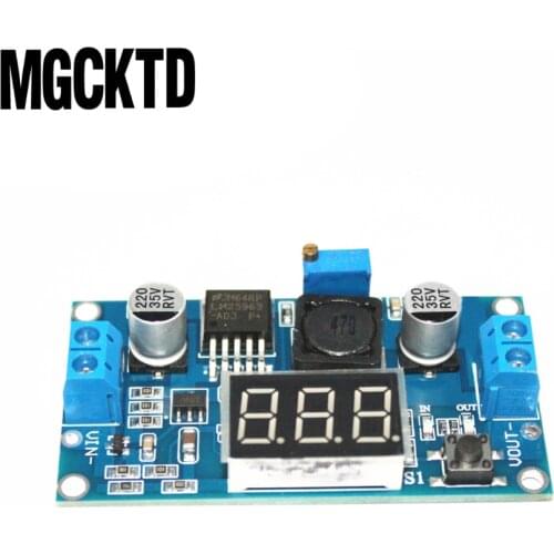 Cheap LM2596 DC 4.0~40 to 1.3-37V Adjustable Step-Down Power Module + LED Voltmeter