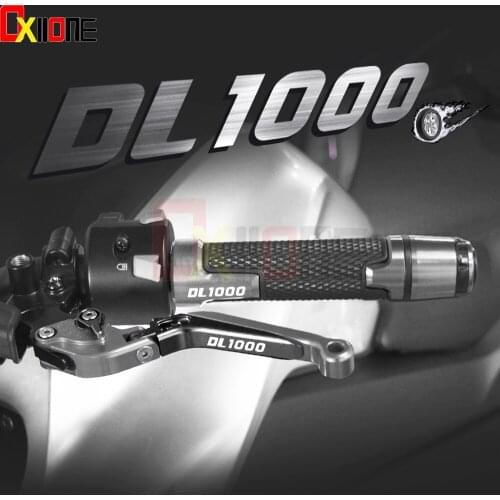 For Suzuki DL1000 V-STROM Motorcycle Accessories Brake Clutch Levers Handlebar hand Grips Ends DL1000 VSTROM 2002-2016 2014 2015