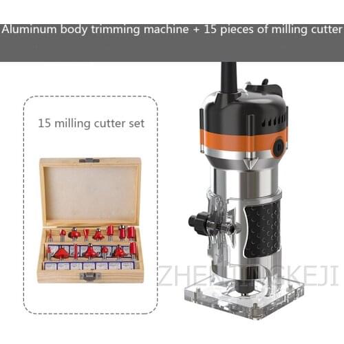Milling Machine Woodworking Tools Multifunction High Power Slotted Home Improvement Sculpture Aluminum-Plastic Board Trimmer