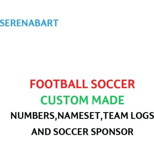 Serenabart Customize Soccer Nameset Soccer Printing Custom Name Number Flocking Team Log Sponsor Match Details Soccer Patch