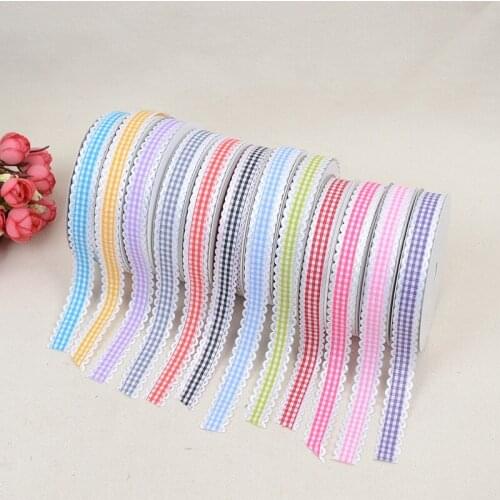 DIY Headwear Clothing Shoes Lace Ribbon Accessories 1.5cm * 20 Yards Nail Woven Cake Gift Box Ribbon Ultrasonic Embossed Belt