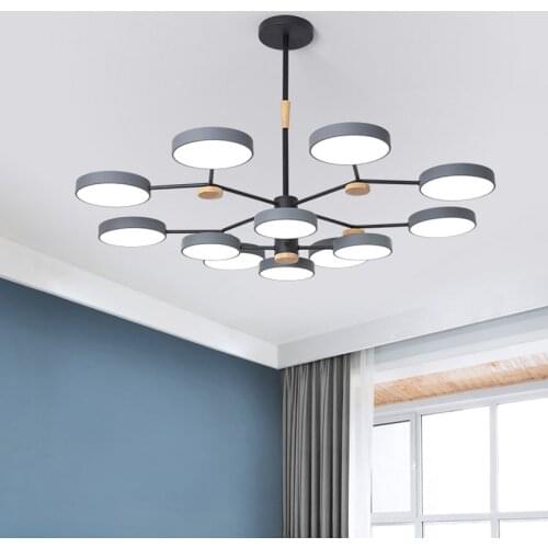 6/9/12/15 Heads Nordic Chandelier Creative Art Modern Home Office Dining Living Room Bedroom Restaurant Personalized Study Light