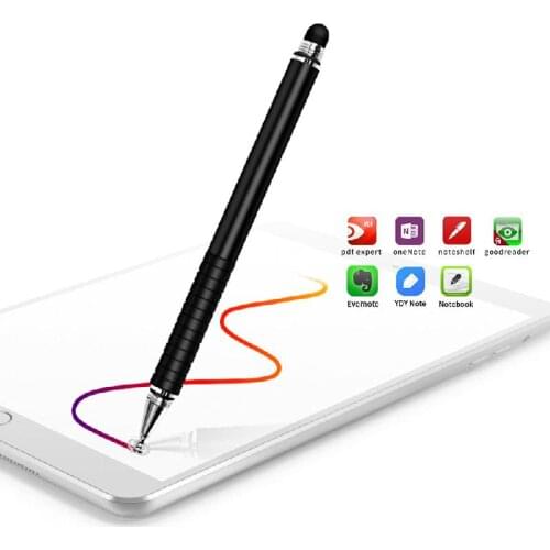 Suitable For Mobile Phone Tablet Computer Universal Stylus Transparent Suction Cup Dual Touch Two-in-one Capacitive Touch Pen