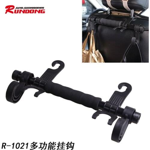 Opp bagged car chair strap handrail Double Hook beverage rack Hook handrail Three in one R 1021