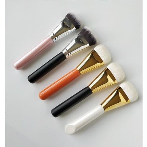 Professional Handmade Makeup Brushes Saikoho Goat Hair Synthetic Fiber Multi-task Contour Blush Foundation Brush Make Up Brush