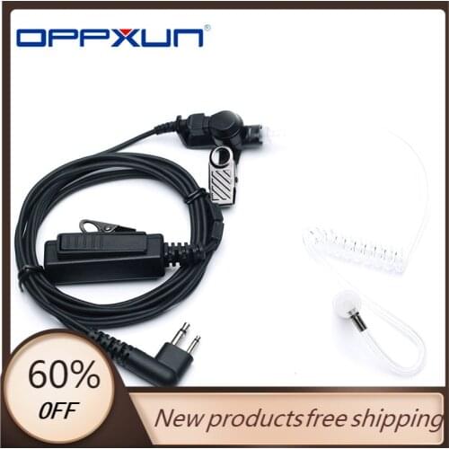OPPXUN Professional PTT And Microphone For Motorola Handheld Radio Gp88 Gp68 Gp2000 Walkie Talkie Tactical Air Conduit Earphone