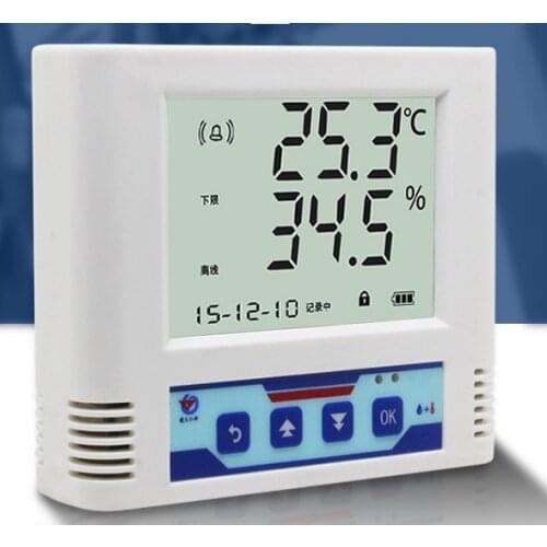 Modbus rtu large screen LCD key warehouse single temperature super low temperature (- 100 ~ + 50 ℃) recorder of pharmacy
