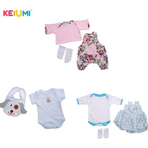 High Quality Fashion Baby Doll Clothes For 17-18 Inch Girl Boy Reborn Baby Doll Can Choose Doll Accessories