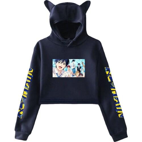 RE-MAIN cat ears hoodie womens long-sleeved hooded sweatshirt hot-selling casual all-match hoodie tops