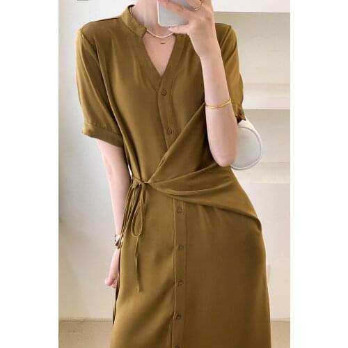 Summer Maxi Dress Women Satin Sexy V Neck Short Sleeve Holiday Long Beach Sundress Ladies Lace Up Wrap Party Dresses