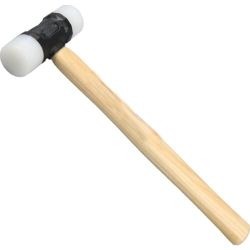 25mm Double Face Soft Tap Rubber Hammer For Multifunctional hand tool hard plastic and Non Slip Plastic Grip Perfect tool